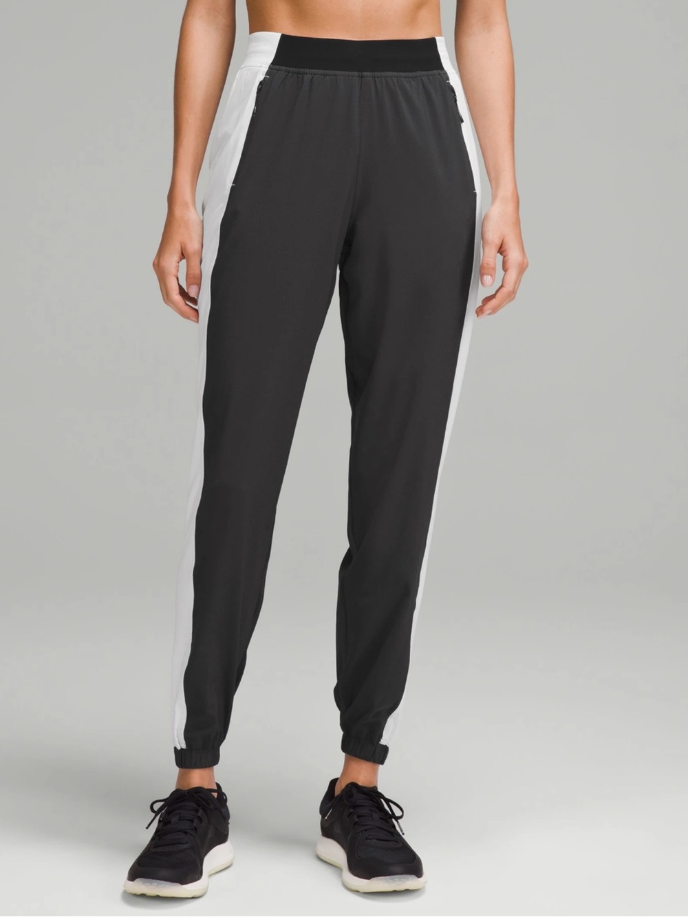 Lululemon Adapted State High-Rise Jogger Track Pants Colourblock Size 6 Two Tone - Picture 10 of 10